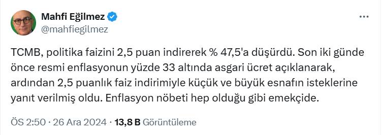 Ekonomistlerden faiz indirimi eleştirisi: Merkez Bankası, bu faiz kararı ile kendi oyun planına da sadık kalmadı 6